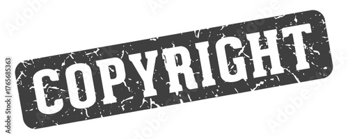 copyright rectangular sign. copyright stamp