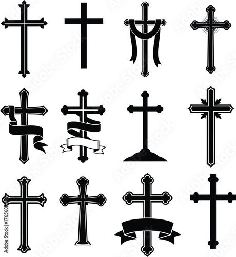 Collection of Christian Cross Symbols