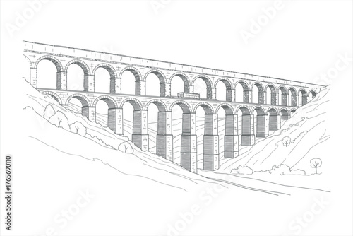 Ancient Aqueduct Structure
