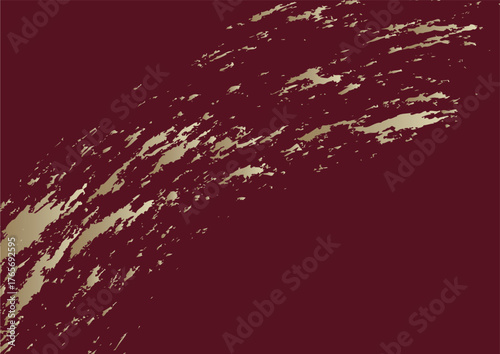 エンジ色と金色のカスレのデザイン素材、アート
Dark red and gold blurred design material, art