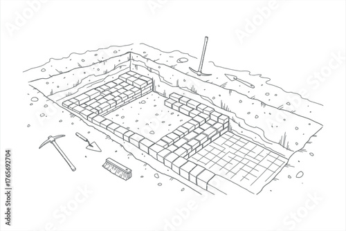 Construction process of a paving project