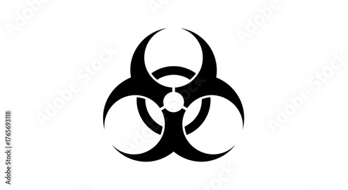 Biohazard Symbol Danger Warning Sign.