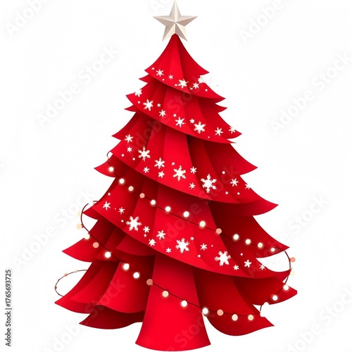 red christmas tree