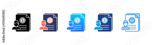 Billing Info Consistent and versatile vector icons illustrating essential concepts in various styles