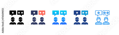 Client Feedback Consistent and versatile vector icons illustrating essential concepts in various styles