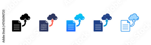 Data Export Consistent and versatile vector icons illustrating essential concepts in various styles