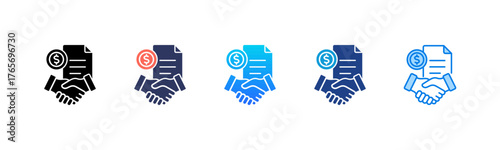 Deal Closing Consistent and versatile vector icons illustrating essential concepts in various styles