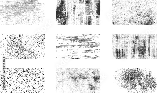 distressed dirty grunge textures vector pack with rough scratched patterns for retro overlay and background design