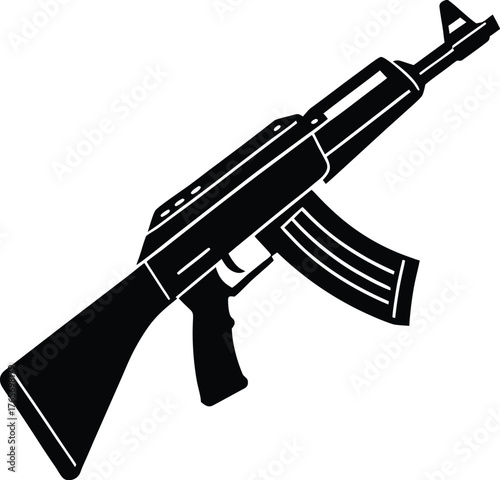 assault rifle vector illustration