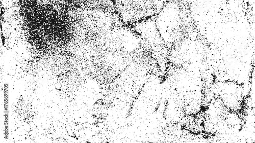 abstract grayscale texture background with mottled black white and gray distressed grunge pattern overlay design for vintage look