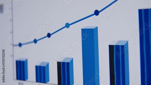 Growth Chart Animation - Visualizing Success and Upward Trends.