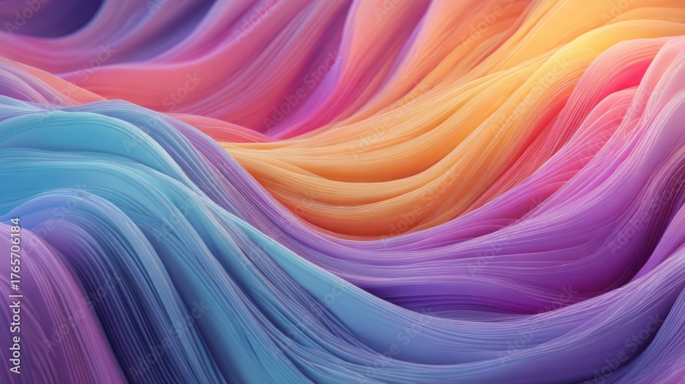 Obraz premium Fluid Neon Waves Abstract Background