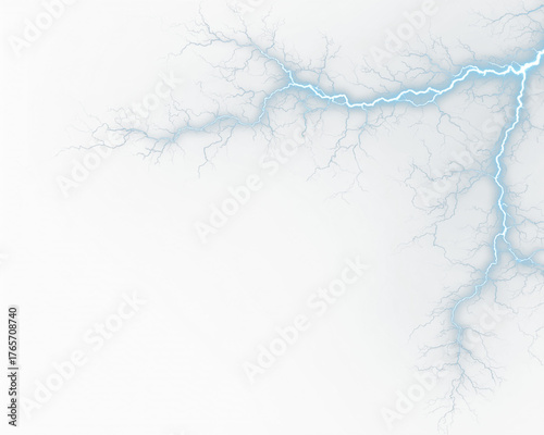 Bright neon lightning flashes over stormy sky. Electric sparks scatter naturally, creating dramatic, vivid energy for artwork. PNG