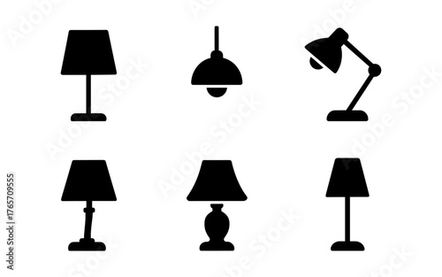 Stylish black silhouette lamps collection for home decor design inspiration