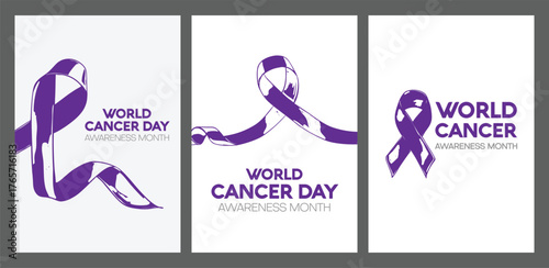 World Cancer Day Poster Set