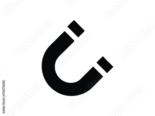 Horseshoe Magnet Icon vector illustration