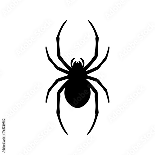 Spider Silhouette – Vector Illustration of Spider Shape