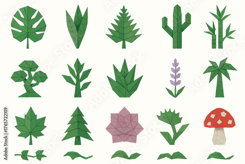 Origami Plants and Trees Paper Craft
