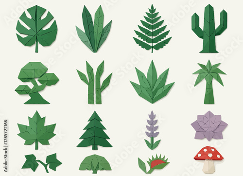 Origami Plants and Trees Paper Craft