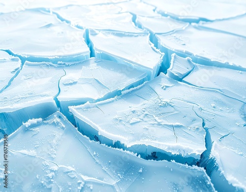 Abstract Cracked Frozen Texture