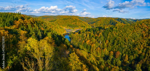 Panoramiczny widok na śląskie lasy 2025
