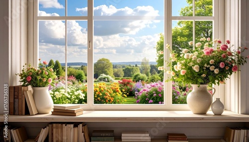 window with flowers
