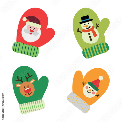 For packaging design, funny mittens, and a Christmas tree.