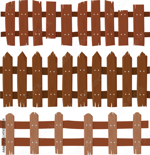 Collection of Wooden Fences