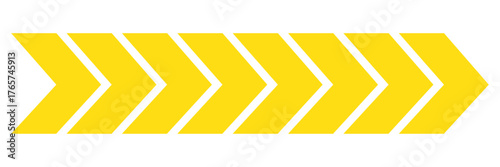 Arrow moving dynamic symbols. Road lines arrow zigzag chevron speeds flat style.