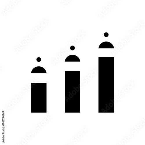 Progress Graph: Illustrates growth, development, and improvement, presenting upward-trending bars to visualize concepts like success, analysis, and data.