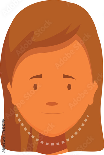 Illustration of a female patient having a double chin reduction surgery with dotted lines showing the area of intervention