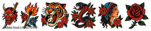 Traditional tattoo art designs