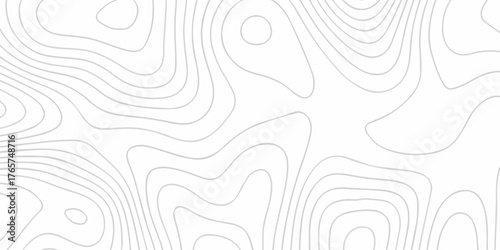 Abstract topographic White wave paper curved reliefs. Seamless swirl wave contour maps. Vector illustration. topography line map.