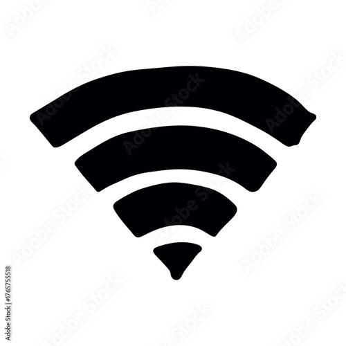 Hand drawn free wifi spot zone sign Public wi-fi area sign Wireless internet clipart in doodle style Single element for print, web, design, decor 3G, 4G, 5G, 6G, IoT