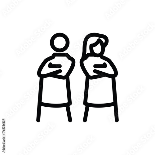 conflict outline icon vector design good for web or mobile app