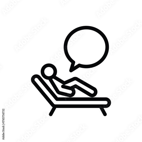 dreaming outline icon vector design good for web or mobile app
