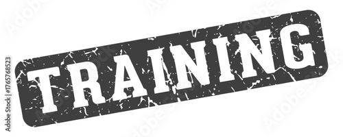 training rectangular sign. training stamp
