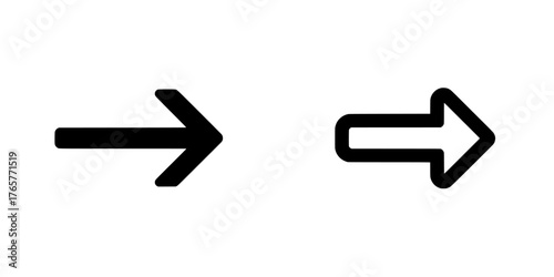 Modern Clipart Illustration Sign Symbol of Arrow Right Icon East Side Next Forward Swipe Gesture Pointer Point Navigation Path Direction Black Shape’ becomes ‘Black Shape Modern Clipart Illustration