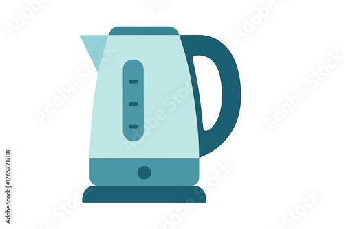 Modern electric kettle appliance for boiling water in a contemporary kitchen