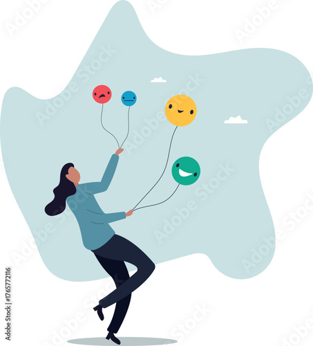 Emotional control and self regulation, stressed management or mental health awareness,about a man and his life.