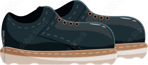 Modern and stylish blue shoes with brown sole presenting a comfortable design, perfect for everyday wear