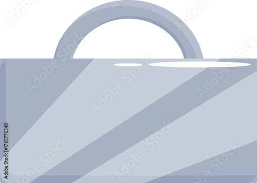 Shiny metal lunchbox with handle, evoking nostalgia and the anticipation of a new school year