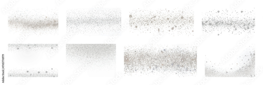 Fototapeta premium PNG Grunge textures for creative designs, element set on transparent background