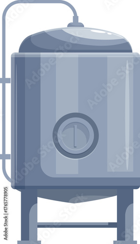 Processing tank mixing ingredients for food or beverage production