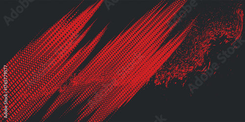 Background, contrast red and black color abstract template for business design. Technology style. You can use it for advertising, sports posters, templates, business presentations. Vector illustration