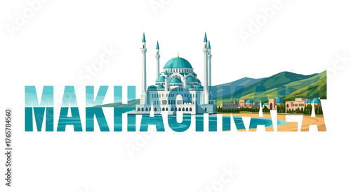 Makli Necropolis Architecture Landscape Illustration