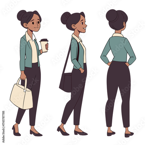 casual-business-woman-holding-coffee-cup-and-bag--.eps