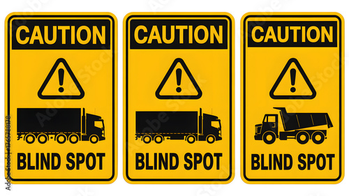 Essential truck blind spot warning signs ensure safety and prevent accidents on busy roads