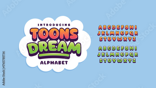 Change the text, and keep the fun spinning with this colorful, playful composite alphabet