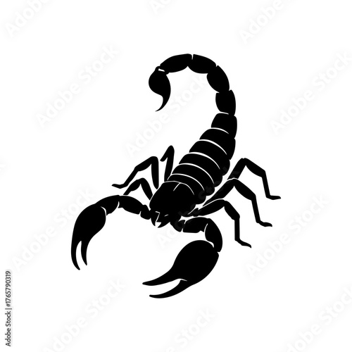 Scorpion Silhouette Black Scorpion Icon for Design and Symbolism